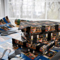 Funny SPED Raccoon Teacher Wrapping Paper Roll I Live Here Now