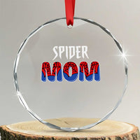 Funny Spider Mom Crystal Glass Ornament Son Birthday Party - Wonder Print Shop