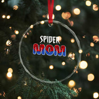 Funny Spider Mom Crystal Glass Ornament Son Birthday Party - Wonder Print Shop