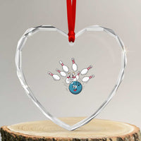Funny Sport Bowler Gift Heart Crystal Glass Ornament Bowling Ball Chasing Pins - Wonder Print Shop
