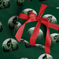 Funny St Patricks Bigfoot Says Six Seven Wrapping Paper Roll Gen Z Irish Gift