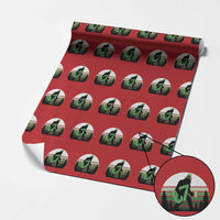 Funny St Patricks Bigfoot Says Six Seven Wrapping Paper Roll Gen Z Irish Gift