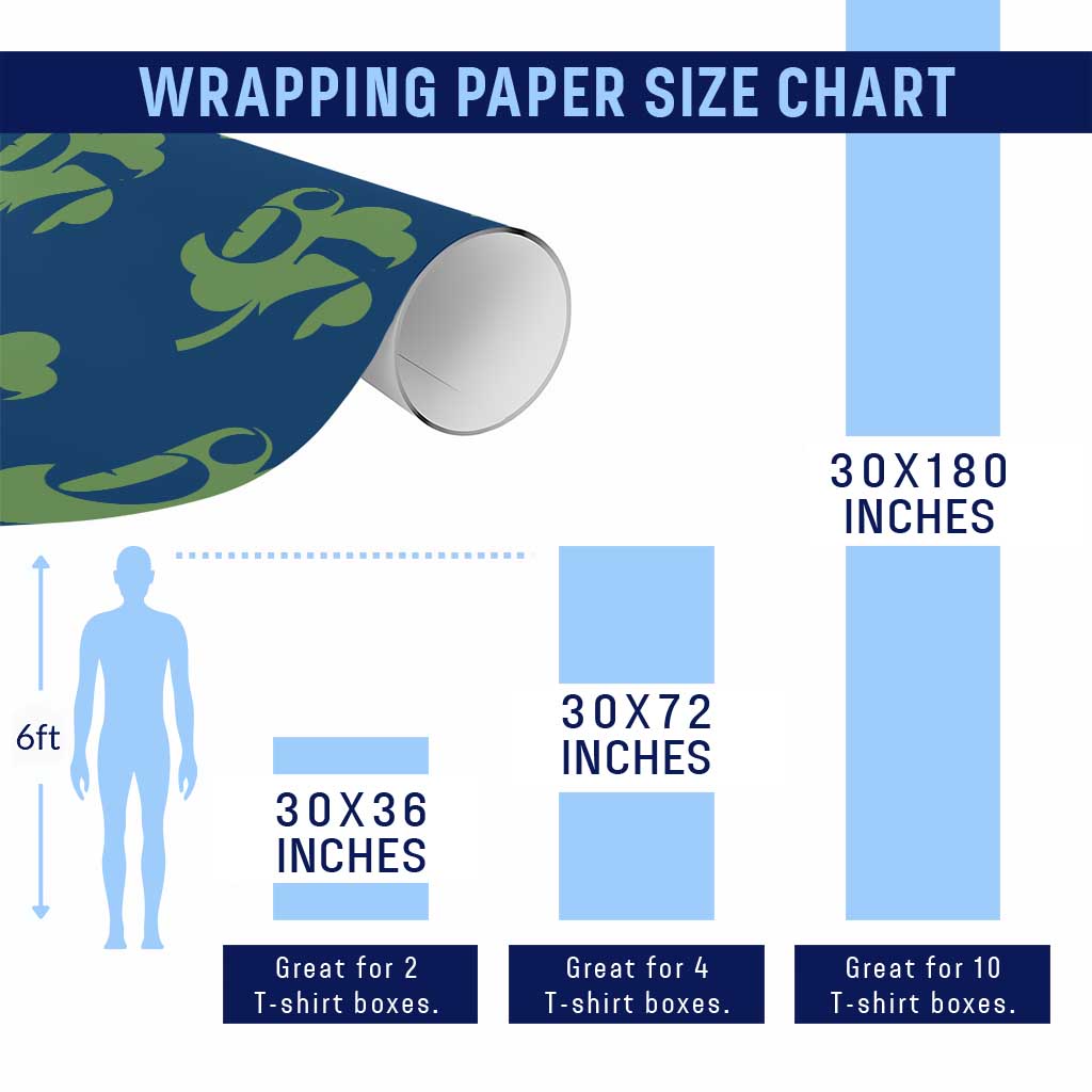 Funny St Patricks Day 67 Six Seven Meme Shamrock Wrapping Paper Roll
