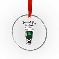Funny St Patrick’s Day Beer Crystal Glass Ornament Found The G Spot