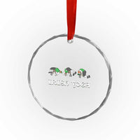 Funny St Patricks Day Beer Drinking Crystal Glass Ornament Irish Yoga Leprechaun Beer Mug