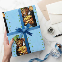 Funny St Patricks Day Bigfoot Wrapping Paper Roll Irish Revelry Gift