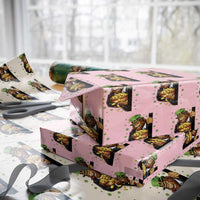 Funny St Patricks Day Bigfoot Wrapping Paper Roll Irish Revelry Gift