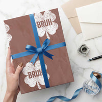 Funny St Patricks Day Bruh Wrapping Paper Roll Lucky Shamrock Vintage - Wonder Print Shop