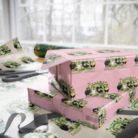 Funny St Patricks Day Chicken Shamrock Wrapping Paper Roll Feelin Clucky Hen Lucky Clover Pun Irish Humor
