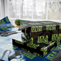Funny St Patricks Day Wrapping Paper Roll It's Beautiful Day For Learning Students