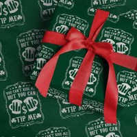 Funny St Patricks Day Wrapping Paper Roll Lucky Shamrock Waitress Bartender Waiter