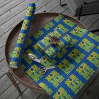 Funny St Patricks Day Wrapping Paper Roll Rub Me For Luck Shamrock Adult Humor