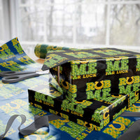 Funny St Patricks Day Wrapping Paper Roll Rub Me For Luck Shamrock Adult Humor