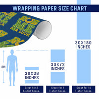 Funny St Patricks Day Wrapping Paper Roll Rub Me For Luck Shamrock Adult Humor