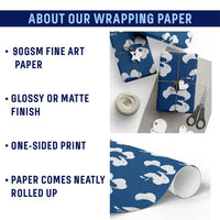 Funny St Patricks Day Dinosaur Shamrock Wrapping Paper Roll