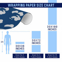 Funny St Patricks Day Dinosaur Shamrock Wrapping Paper Roll