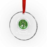 Funny St Patricks Day Irish Pride Crystal Glass Ornament Malarkey Sarcasm Shenanigans The Trifecta Of Life