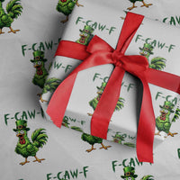 Funny St Patricks Day Lucky Chicken Wrapping Paper Roll F Caw F