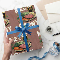 Funny St Patricks Day Me So Corny Wrapping Paper Roll Stout Irish Corned Beef