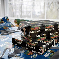 Funny St Patricks Day Me So Corny Wrapping Paper Roll Stout Irish Corned Beef