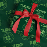 Funny St Patricks Day Pi Symbol Lover Wrapping Paper Roll Pirish 3,14 Pi Number Shamrock