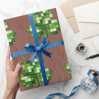 Funny St Patricks Day Shamrock Building Blocks Bricks Wrapping Paper Roll
