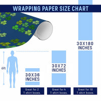 Funny St Patricks Day Skibi Rizz Wrapping Paper Roll No Cap - Wonder Print Shop