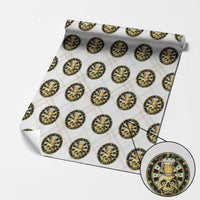 Funny St Patricks Day Skull Wrapping Paper Roll Darts Player Gift