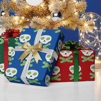 Funny St Patricks Day Wrapping Paper Roll Bacon & Eggs Skull & Crossbones