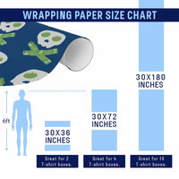 Funny St Patricks Day Wrapping Paper Roll Bacon & Eggs Skull & Crossbones