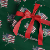 Funny Statue Of Liberty Playing Soccer Wrapping Paper Roll New Yorker Fan Gift