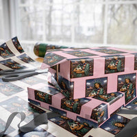 Funny Statue Of Liberty Soccer Gift Wrapping Paper Roll USA Football Pride