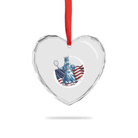 Funny Statue Of Liberty Tennis Player Heart Crystal Glass Ornament USA Pride Female Tennis Gift - Wonder Print Shop