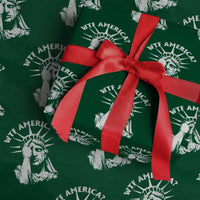 Funny Statue Of Liberty WTF America Wrapping Paper Roll - Wonder Print Shop