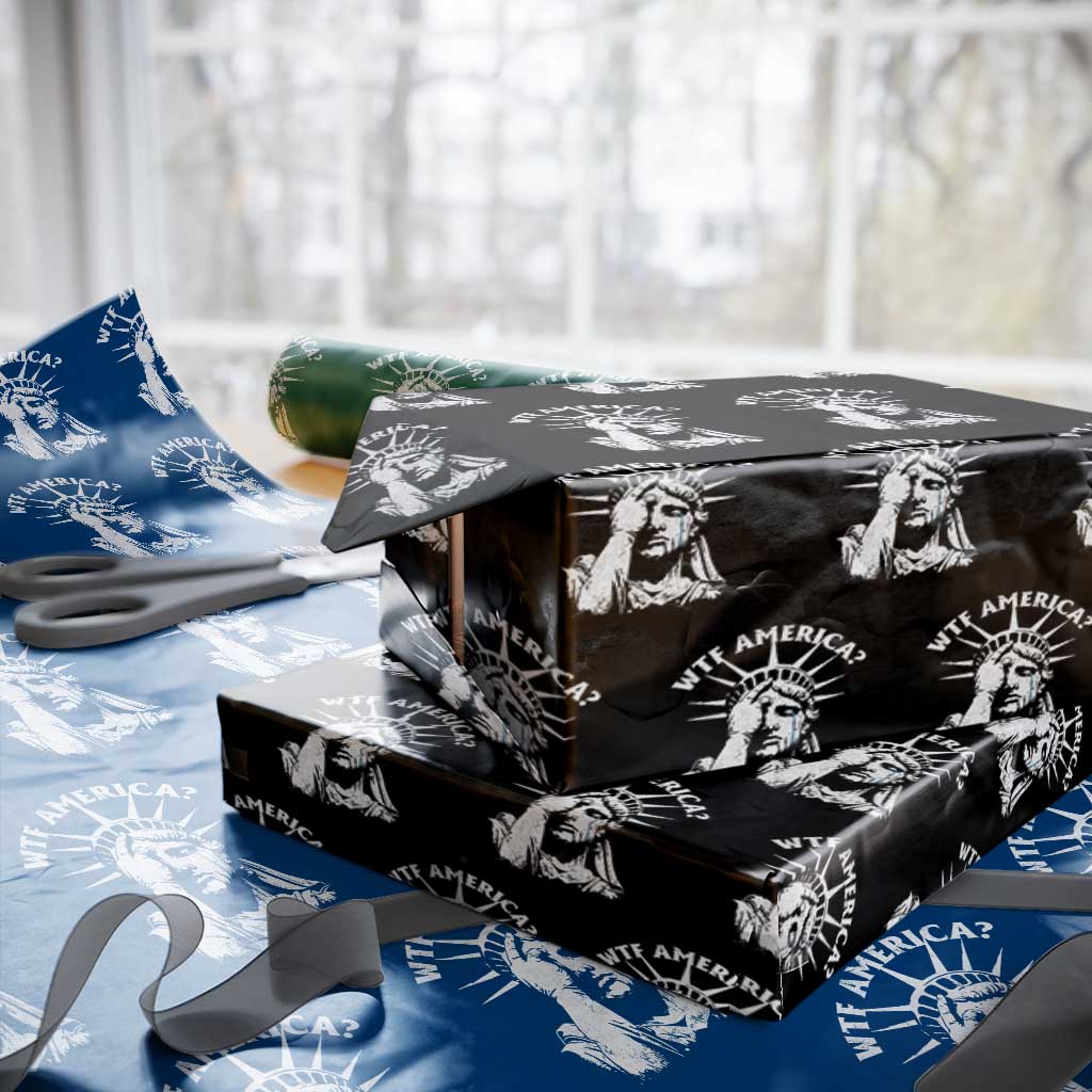 Funny Statue Of Liberty WTF America Wrapping Paper Roll - Wonder Print Shop