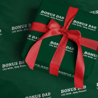 Funny Stepdad Wrapping Paper Roll Bonus Dad Like Mom Only Funner Fathers Day
