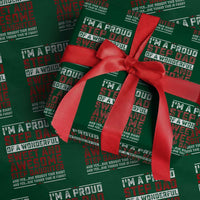 Funny Stepdad Wrapping Paper Roll Step Daughter Bonus Step Dad Fathers Day - Wonder Print Shop