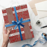 Funny Stepdad Wrapping Paper Roll Step Daughter Bonus Step Dad Fathers Day - Wonder Print Shop