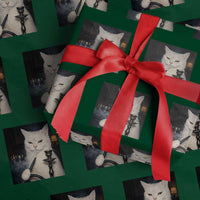 Funny Stoner Cat Wrapping Paper Roll 420 Stoner Smoking Cat Cannabis Lover Meme