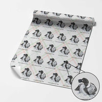 Funny Stupid Canadian Wolf Bird Wrapping Paper Roll Common Loon with Hockey Puck Bird Meme - Wonder Print Shop