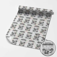 Funny Stupid Canadian Wolf Bird Wrapping Paper Roll Funny Common Loon Newspaper LGBT Hockey