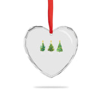 Funny Subtle FDT Resist Christmas Heart Crystal Glass Ornament Fraser Douglass Trojan Xmas Tree - Wonder Print Shop