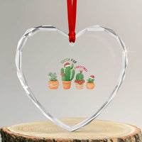 Funny Succulent Plant Lover Gift Heart Crystal Glass Ornament Succa For Christmas - Wonder Print Shop