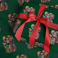 Funny Summer Sugar Skull Cocktail Lover Wrapping Paper Roll