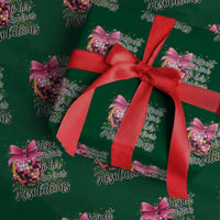 Funny Suspect Never Sticks To Her New Years Resolutions Wrapping Paper Roll Coquette Disco Ball - Wonder Print Shop