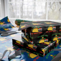 Funny Taco Cat Tree Christmas Wrapping Paper Roll - Wonder Print Shop