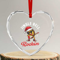 Funny Taco Christmas Heart Crystal Glass Ornament Jingle Bell Rockin - Wonder Print Shop