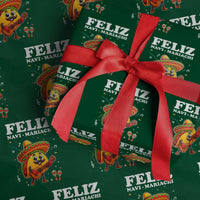 Funny Taco Mexican Christmas Wrapping Paper Roll Feliz Navi Mariachi - Wonder Print Shop