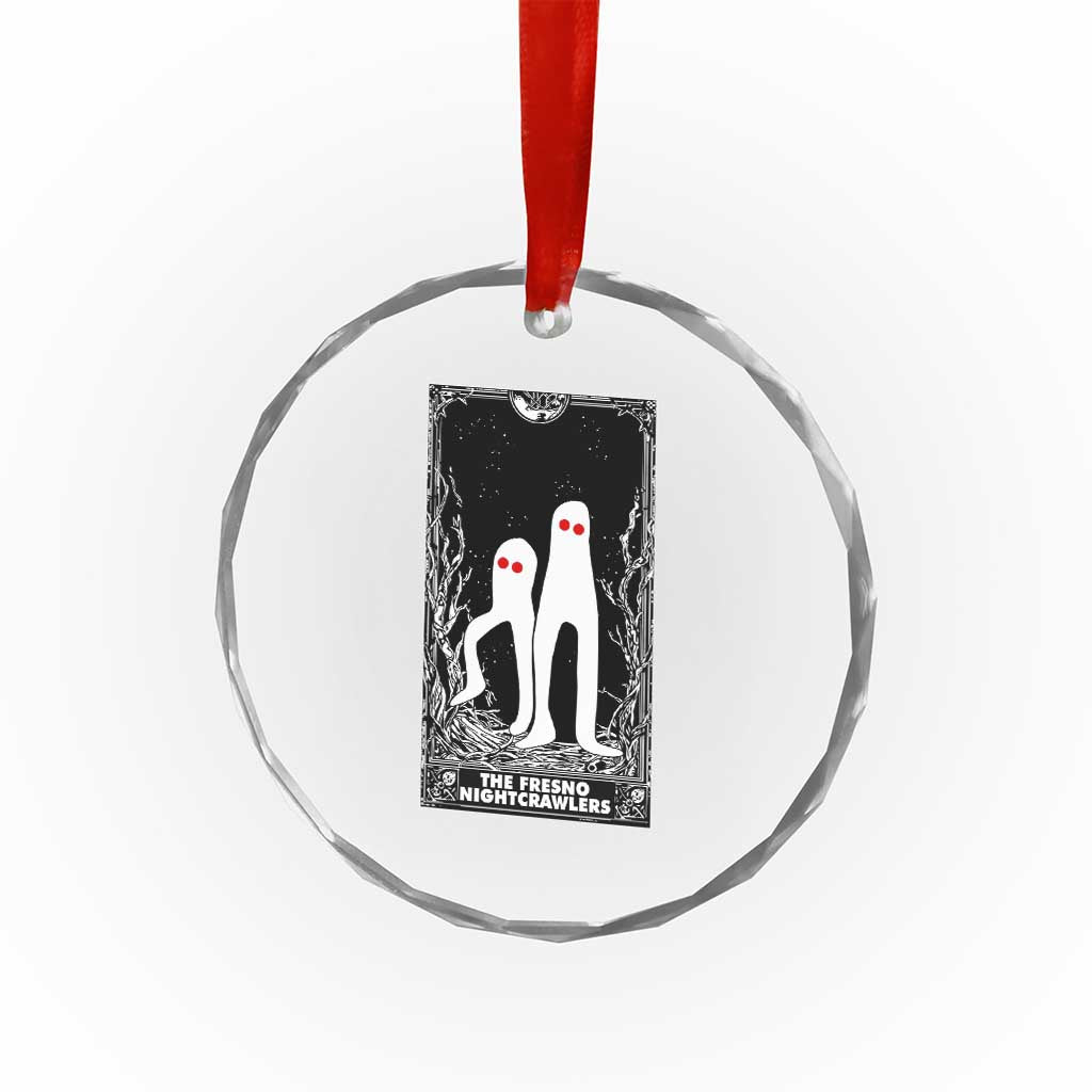 Funny Tarot Card Graphic Fresno Nightcrawlers Lover Crystal Glass Ornament Cryptid Gift - Wonder Print Shop