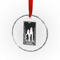 Funny Tarot Card Graphic Fresno Nightcrawlers Lover Crystal Glass Ornament Cryptid Gift - Wonder Print Shop